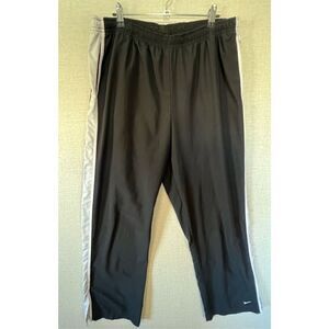 Men’s Nike Black And White Athletic Track Pants With Stripe Down Sides